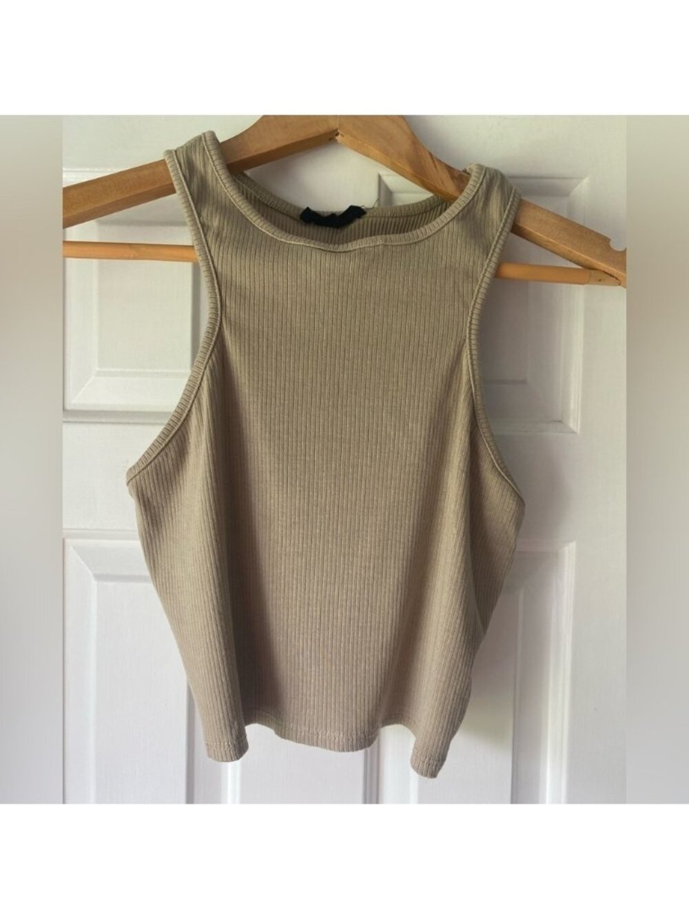 21 Saints Khaki Colored Ribbed Tank Top Size M
